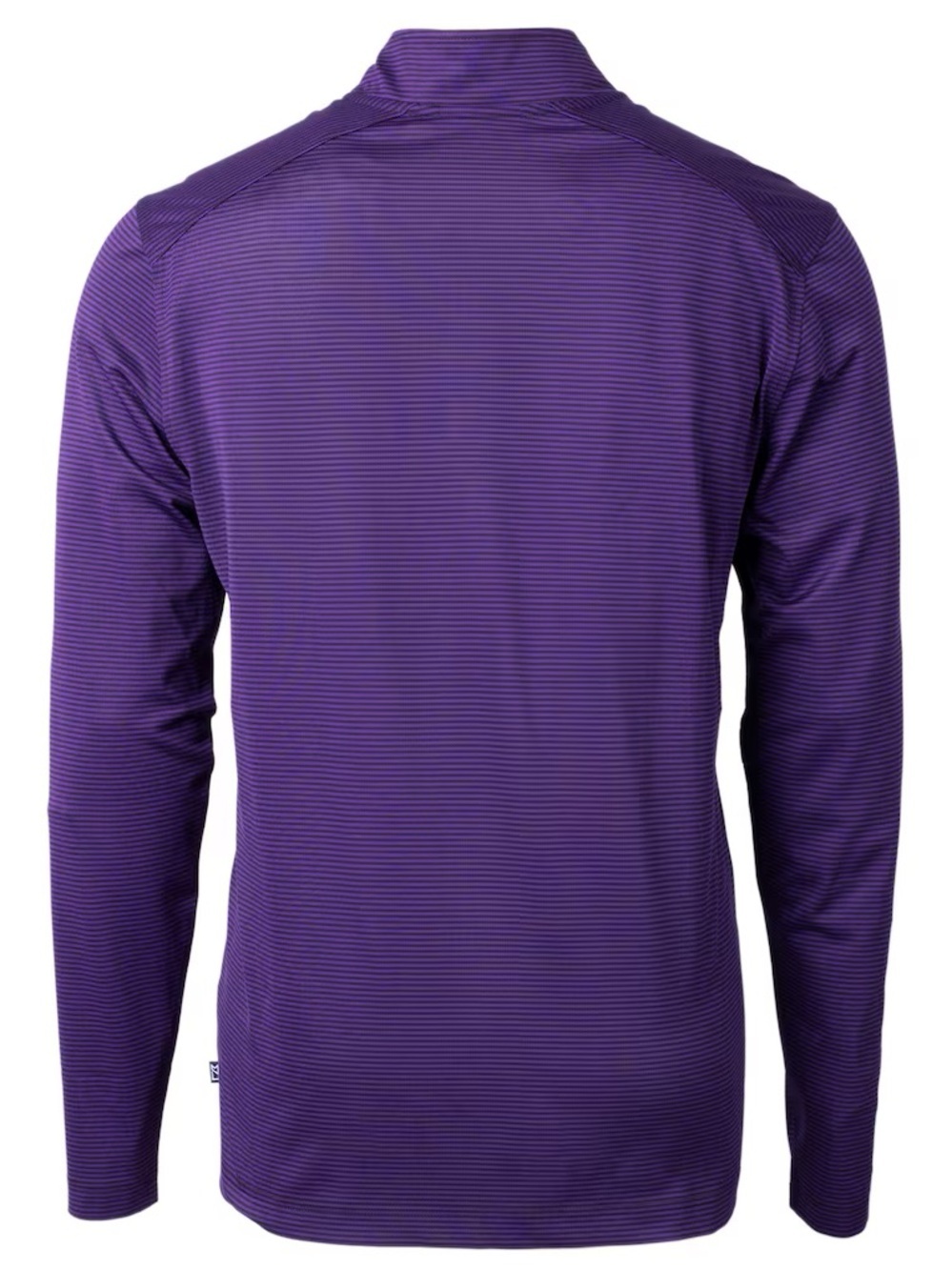 Minnesota Vikings Cutter & Buck NFL Virtue Eco Pique Stripe Quarter-Zip Pullover - Picture 2 of 10